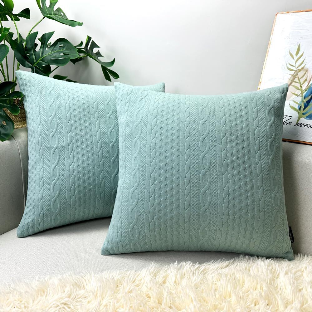 4846 Throw Pillow Covers, Pack of 2 Super Soft Elegant Modern Spring Light